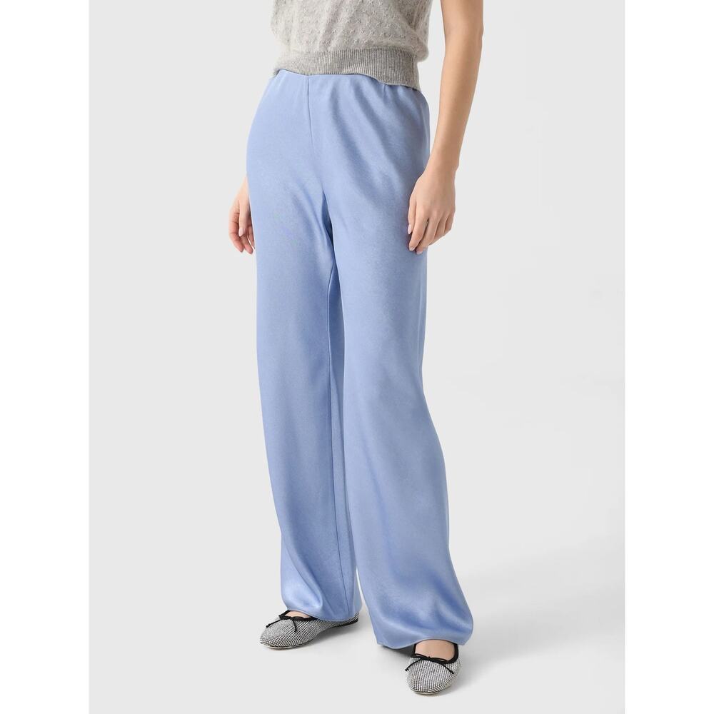 Vince Light Blue Wide-Leg Pants